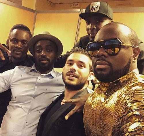 Photo de Axel Malka avec Maître GIMS